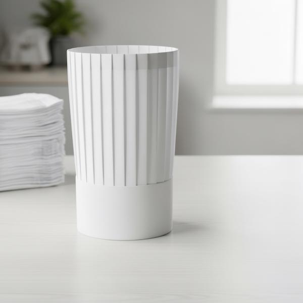 Toque de cuisinier jetable 19 cm – 500 pièces | Indispensable pour pro & chef