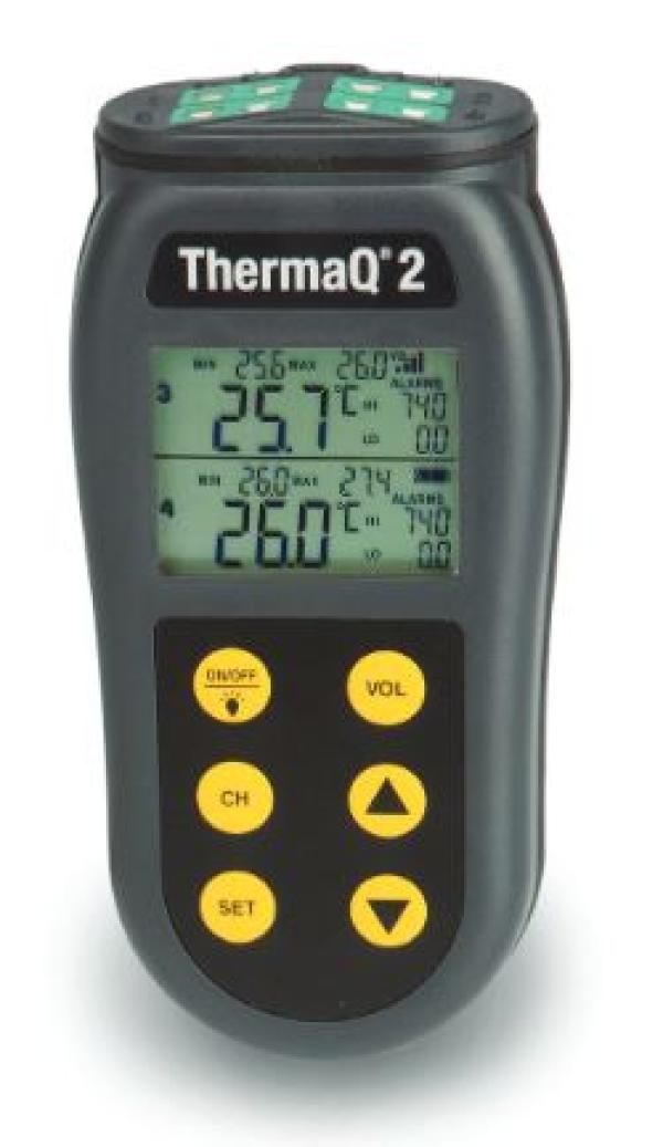 Thermométre quatre sondes Type K avec alarmes